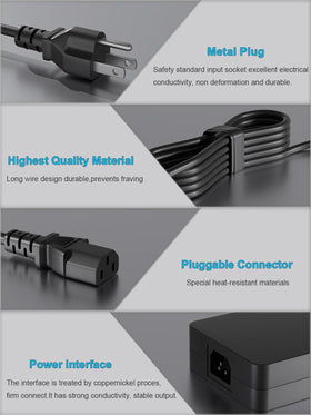 HSXIRQA 330W AC Charger with cable connected, secure connection for reliable power.