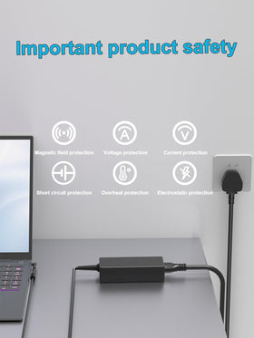 HSXIRQA charger includes power cord for complete setup