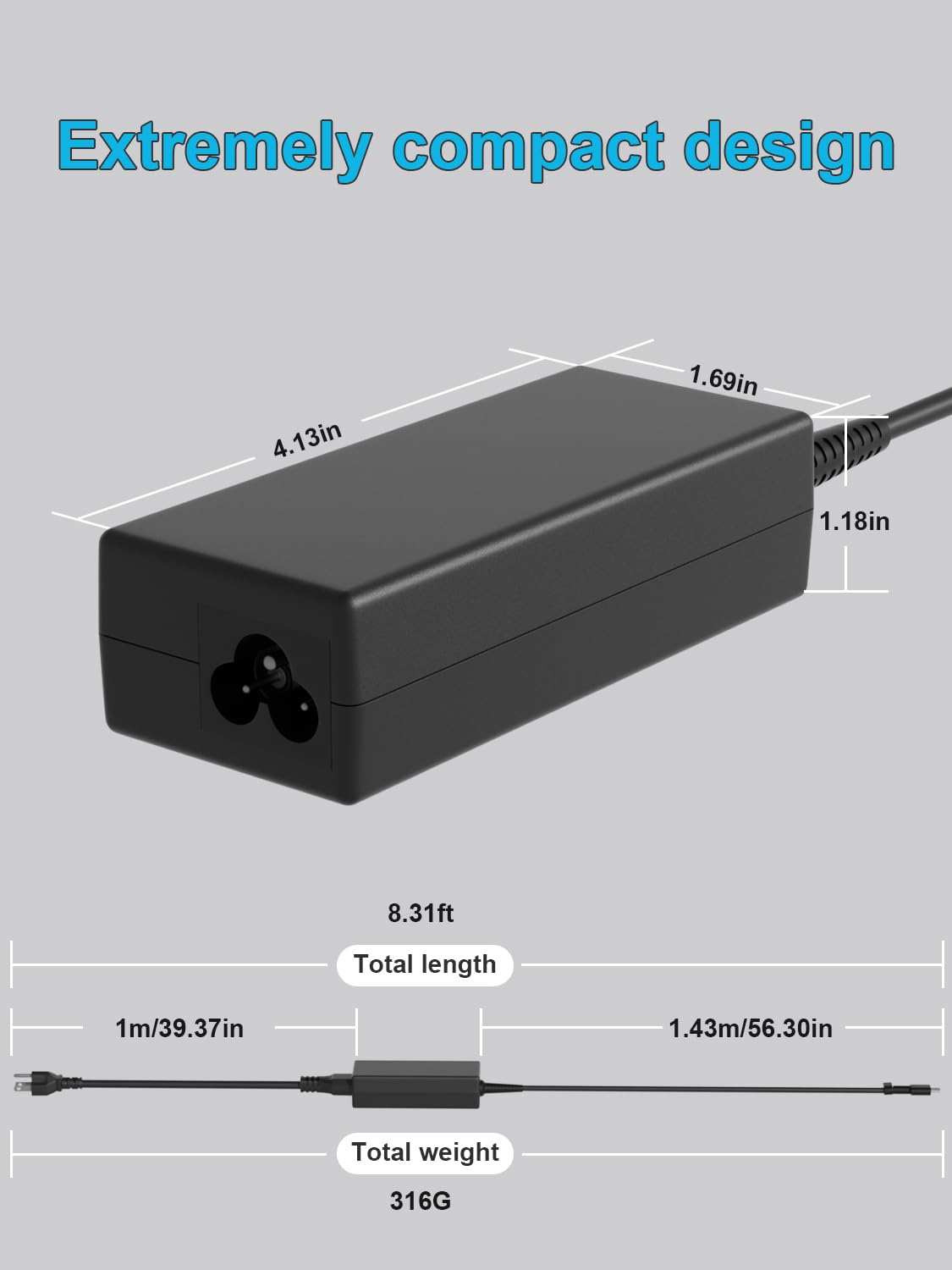HSXIRQA charger connected to laptop demonstrates efficient USB-C power delivery.