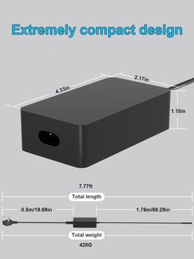 HSXIRQA charger and power cord laid out in box for easy portability