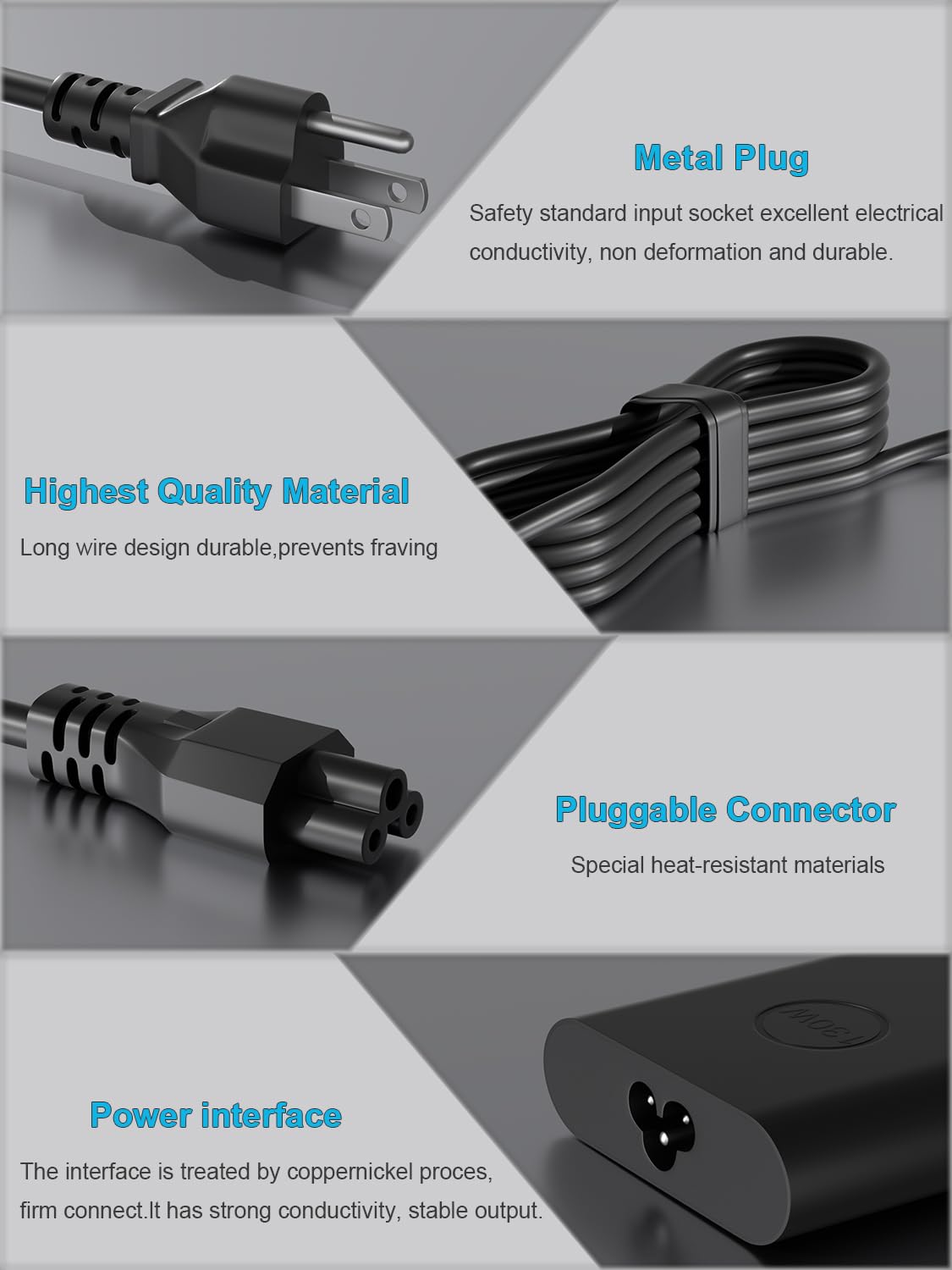 HSXIRQA 2-in-1 9700 charger for flexible setup and quick top-ups
