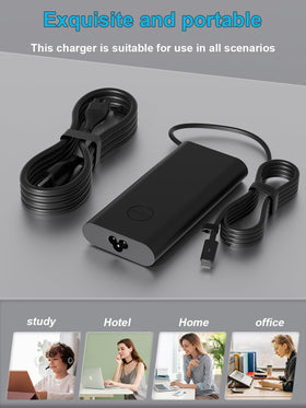 HSXIRQA Dell 130W charger kit includes adapter and cord for ready use
