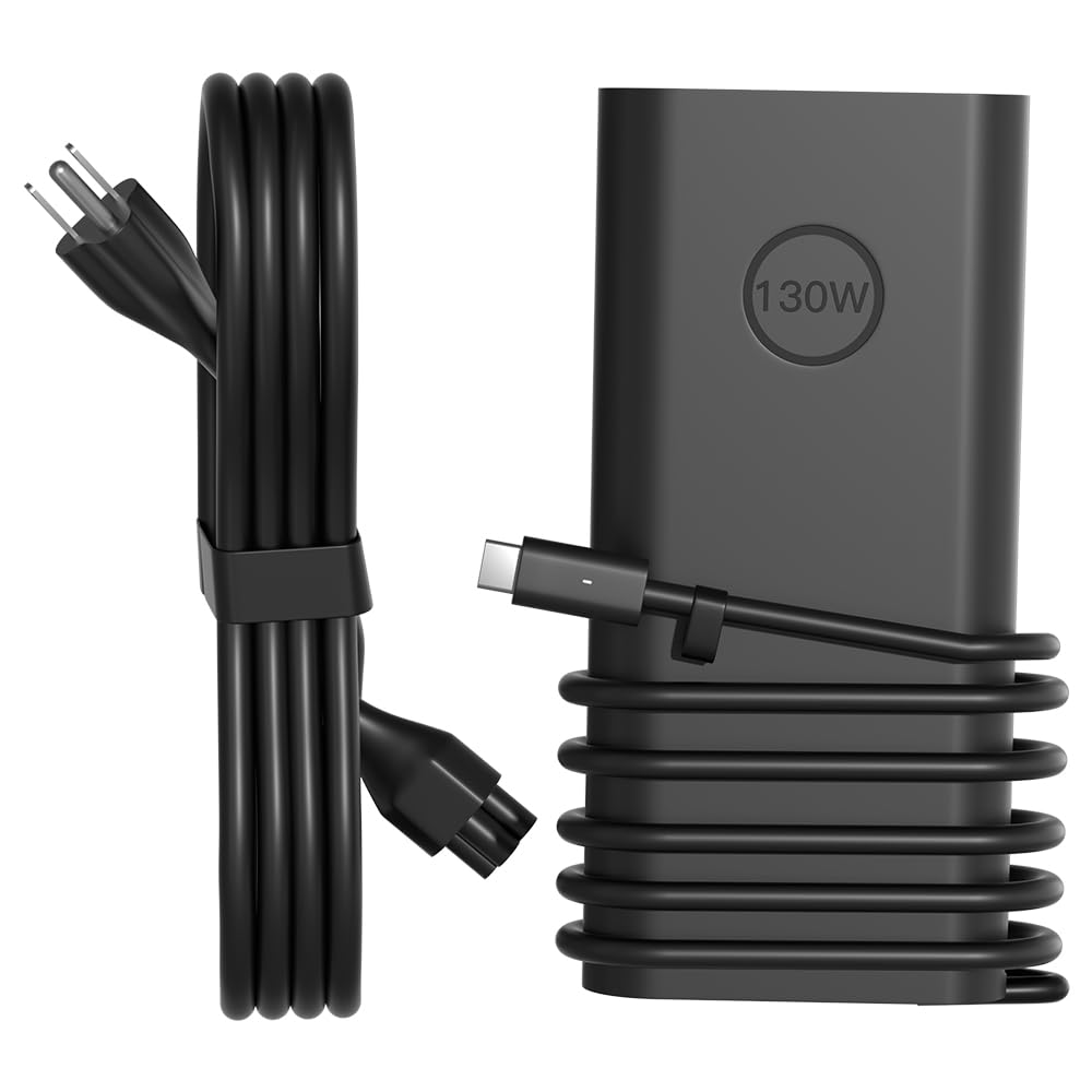 HSXIRQA Dell XPS 9500 charger with USB-C fast charging for reliable power