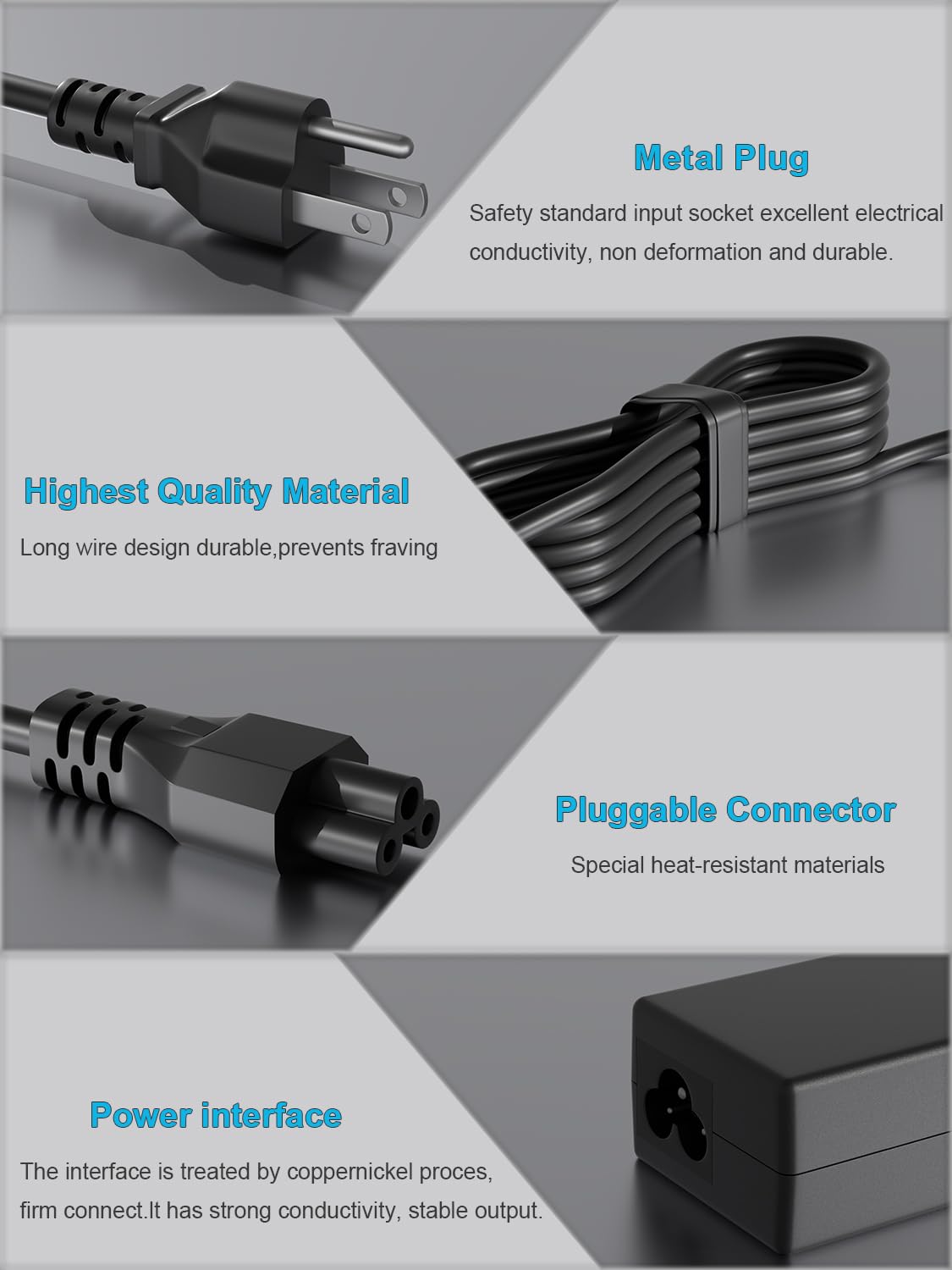 HSXIRQA Dell Vostro 65W packaging image includes power cord for quick setup