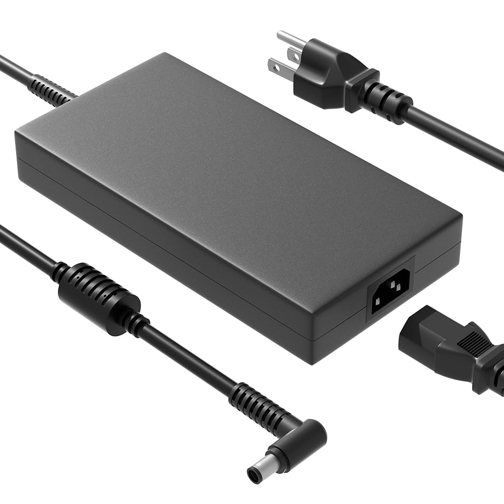 HSXIRQA front view adapter showing label and compact design for reliable charging