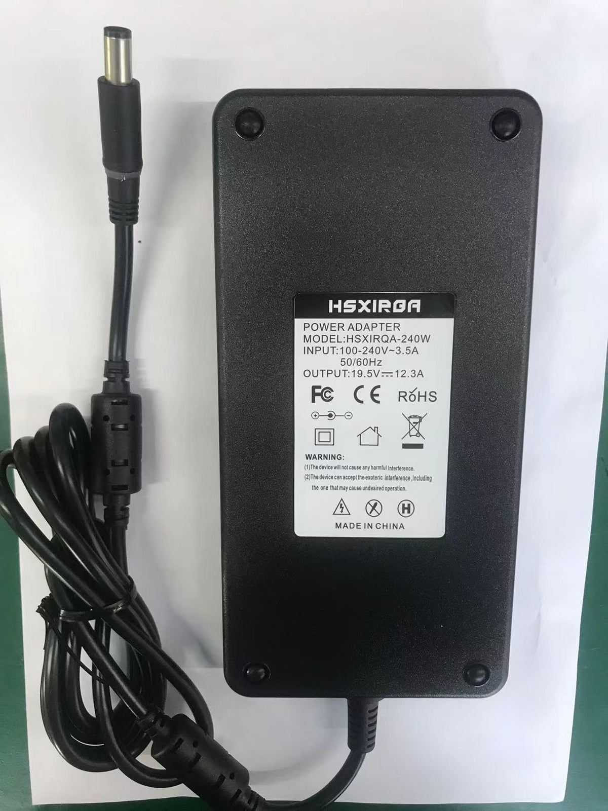 HSXIRQA plug and cable detail showing reinforced strain relief for durability