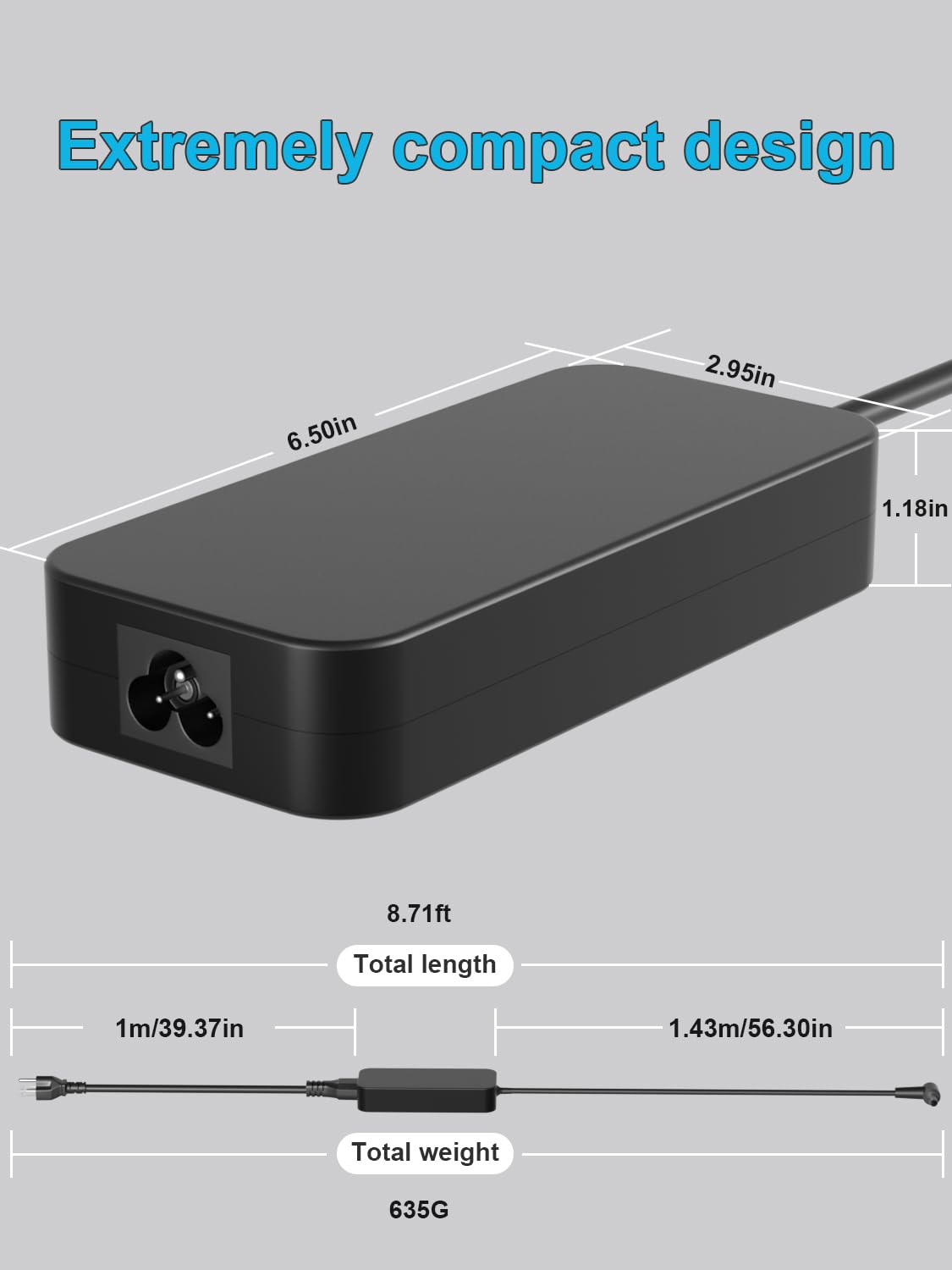 HSXIRQA adapter label and texture detail highlighting safety certification