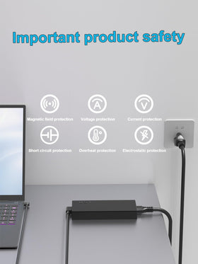 HSXIRQA 100-240V input supports worldwide travel use.