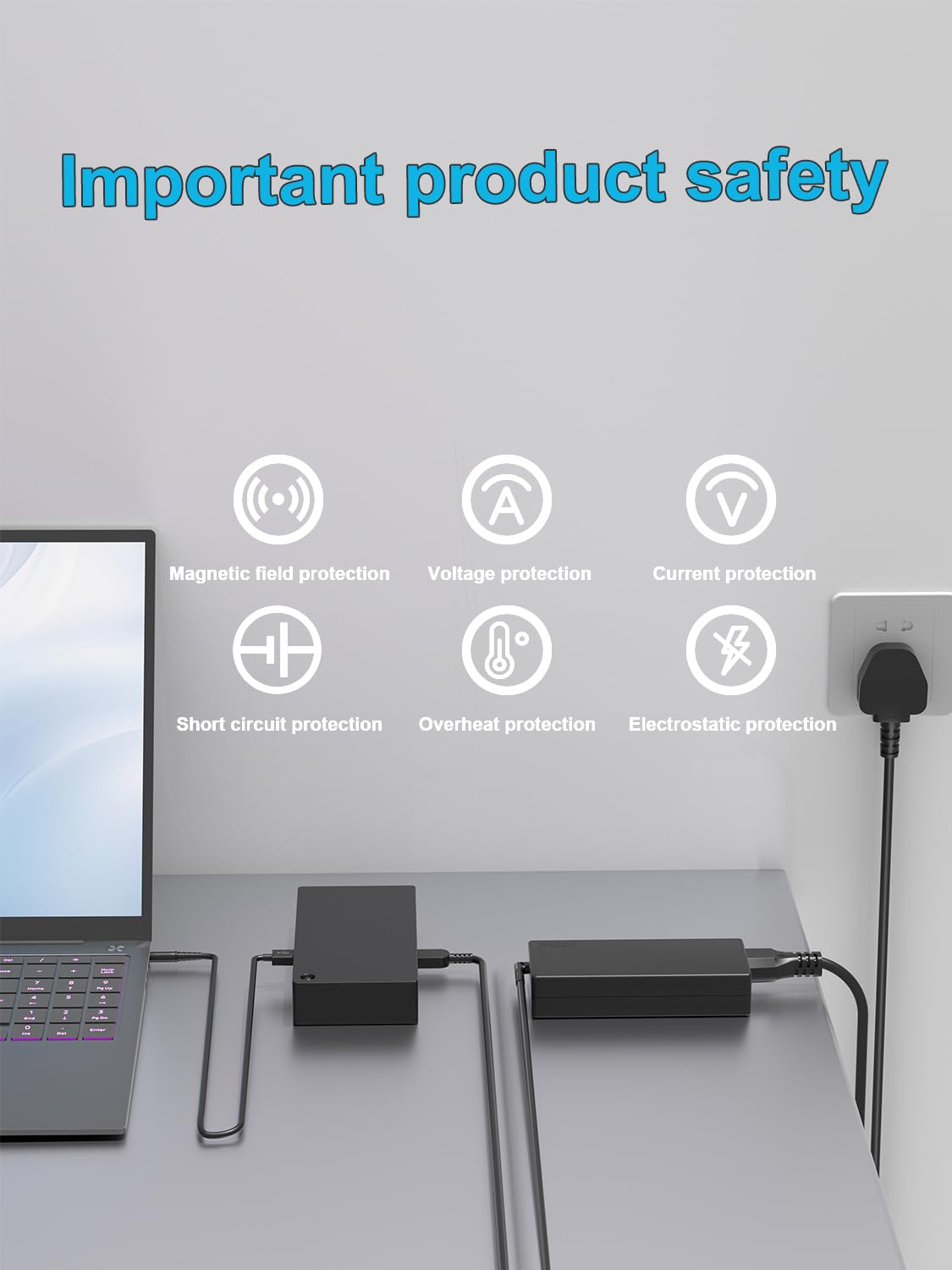 HSXIRQA135W safety protection features; overcurrent and overheating safeguards.