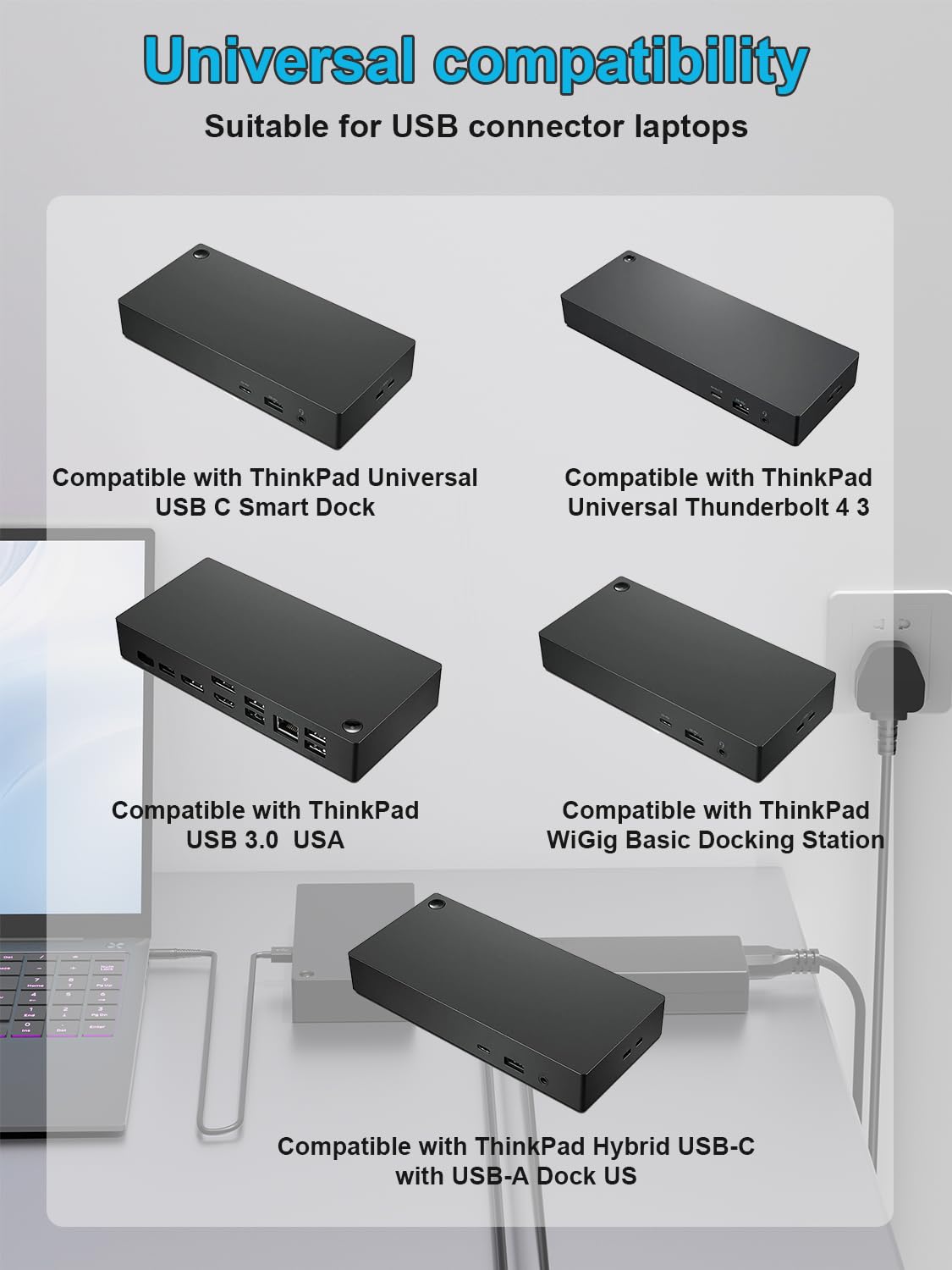 HSXIRQA135W universal input 100-240V; global compatibility for business travel.