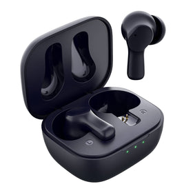HTC Wireless Earbuds in-ear fit demonstrates secure comfort during workouts.