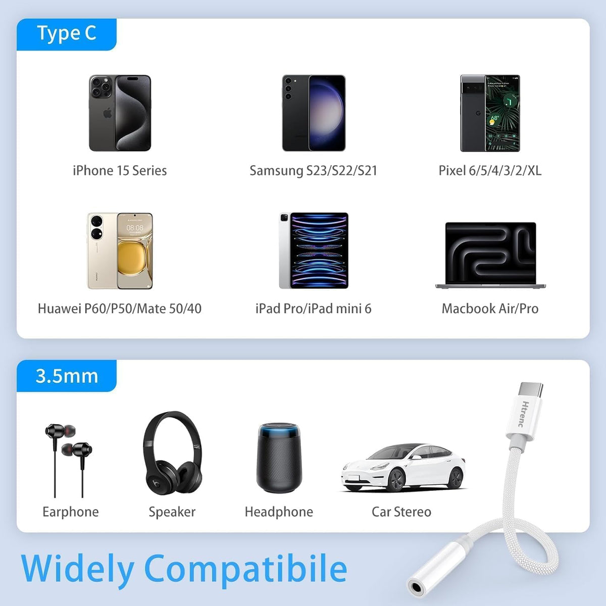 Htrenc plug-and-play design simplifies setup for quick listening