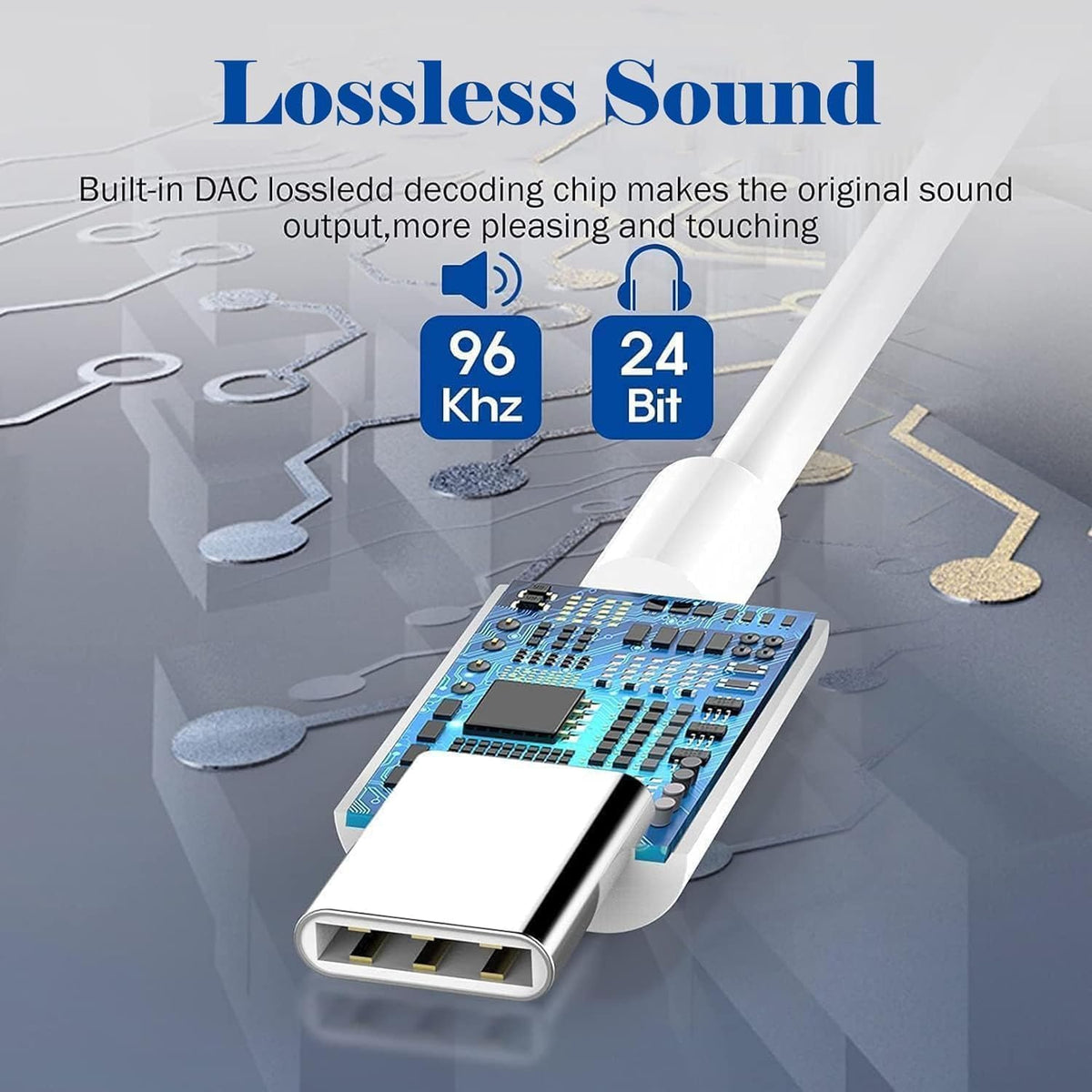 Htrenc durable USB-C to 3.5mm adapter with aluminum shell resists wear