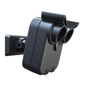 HTZSAFE weather resistant sensor mounted on a wall helps reduce false alarms with adjustable sensitivity.