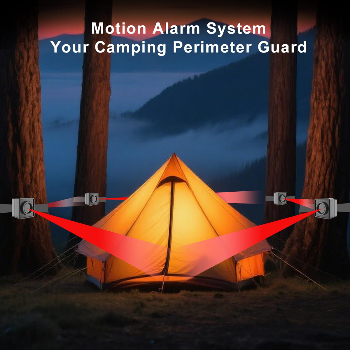 HTZSAFE weatherproof motion detector weather-resistant in rain and dust.