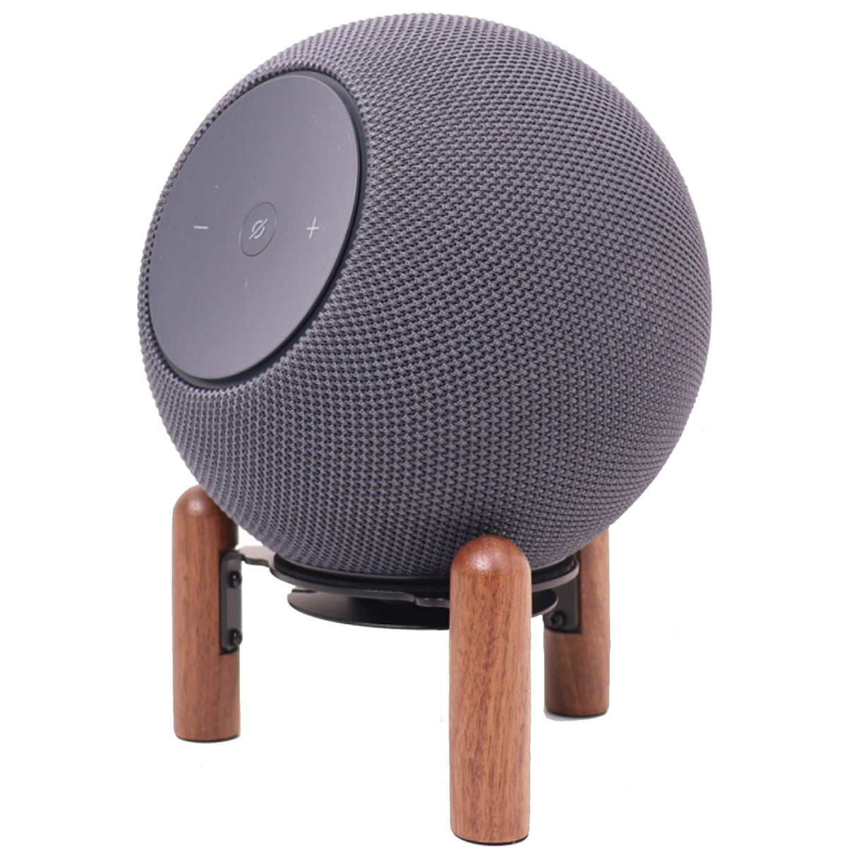 H Huaberich desk stand black walnut finish adds warmth to your setup.