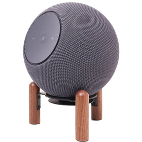 H Huaberich desk stand black walnut finish adds warmth to your setup.