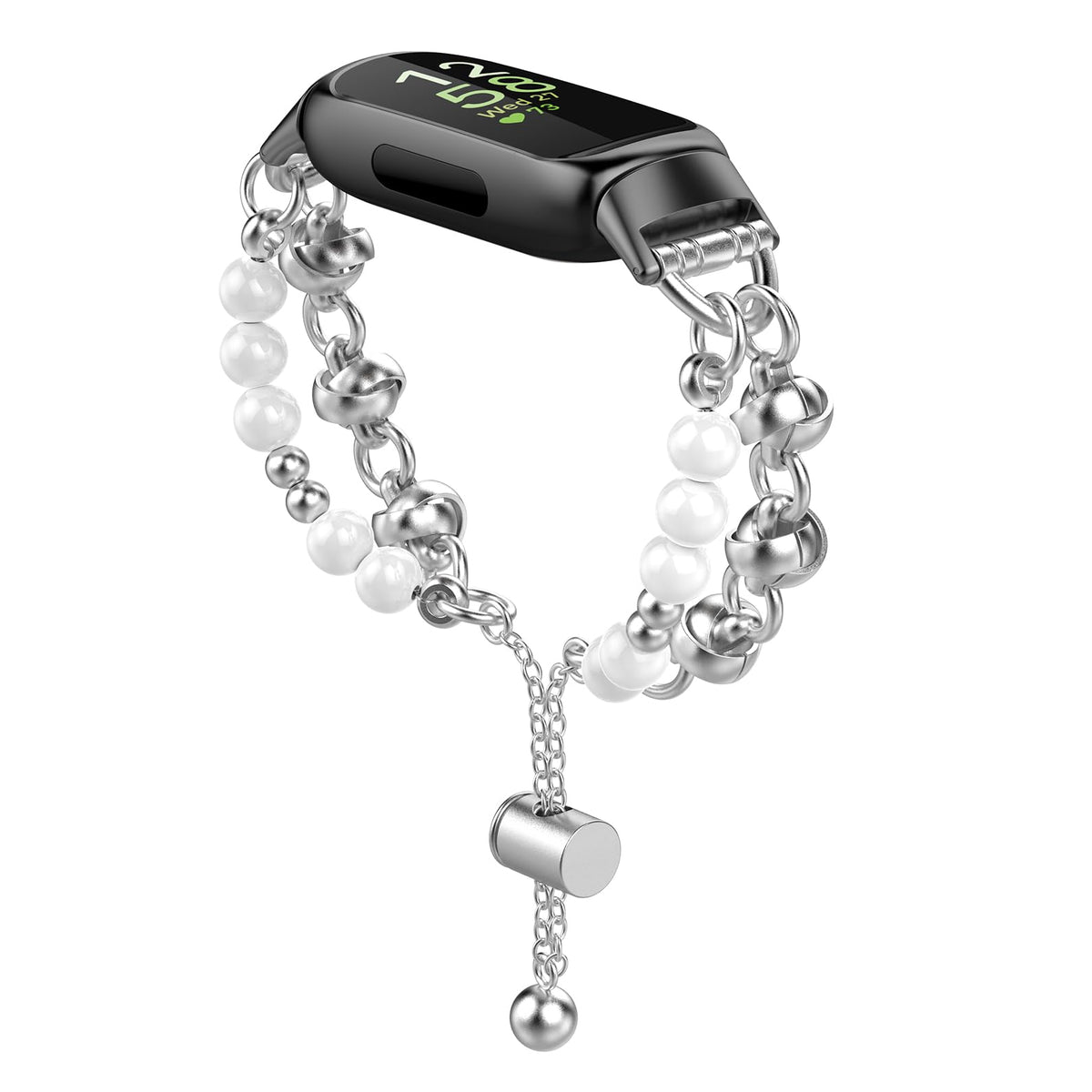 Huadea beaded bracelet for Fitbit Inspire 3 band — elegant jewelry look for all-day wear.