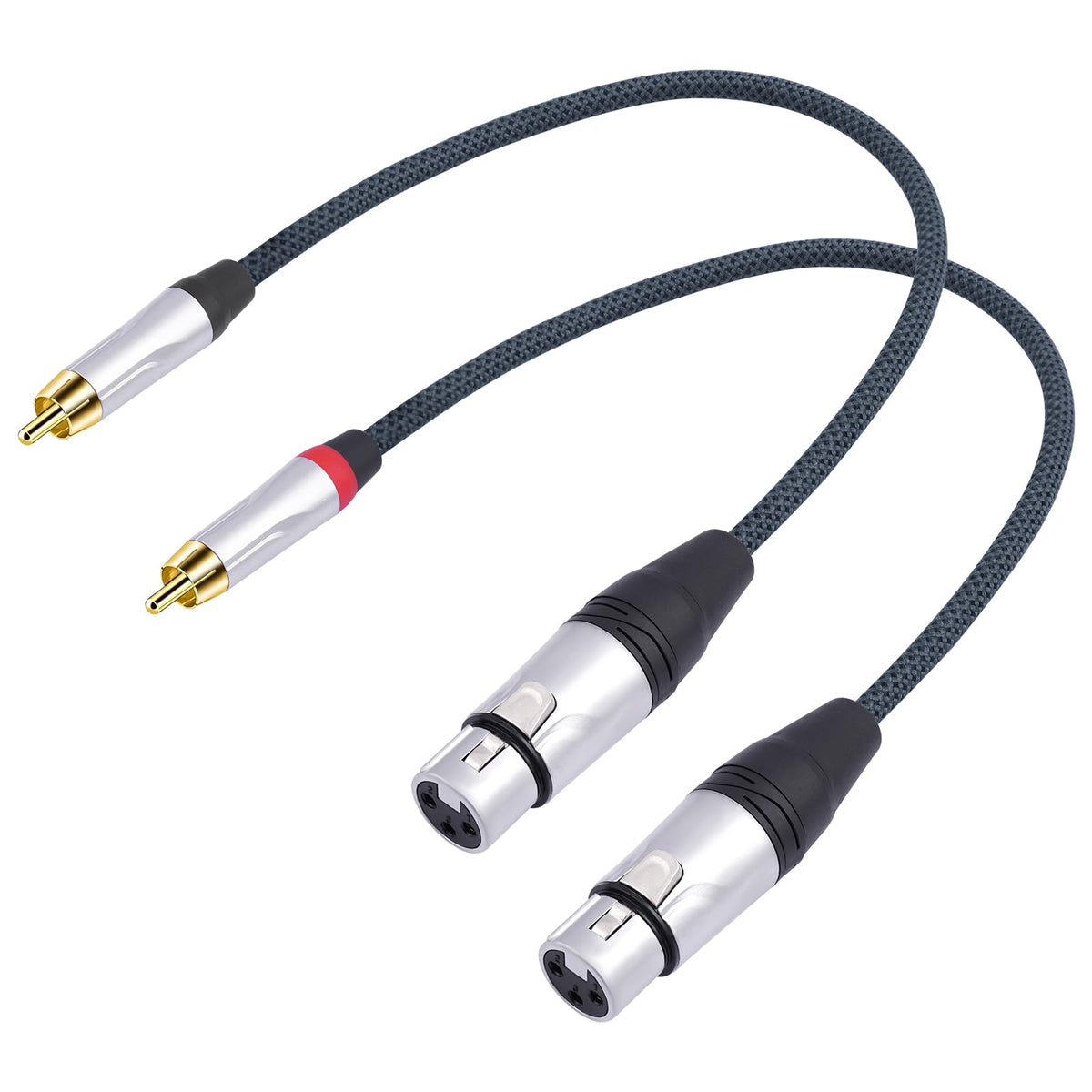 HUALEU front connector showing both XLR and RCA for reliable conversion
