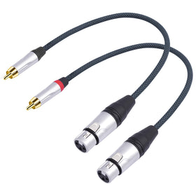 HUALEU front connector showing both XLR and RCA for reliable conversion