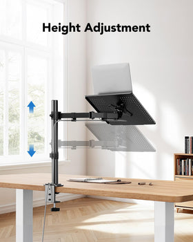 HUANUO cable management clips along pole, keeps cables organized
