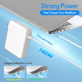 HuanXiLu charger connected to MacBook showing fast charging in daily use