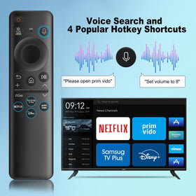HUAYU BN59-01432A remote with four shortcut buttons for quick streaming access