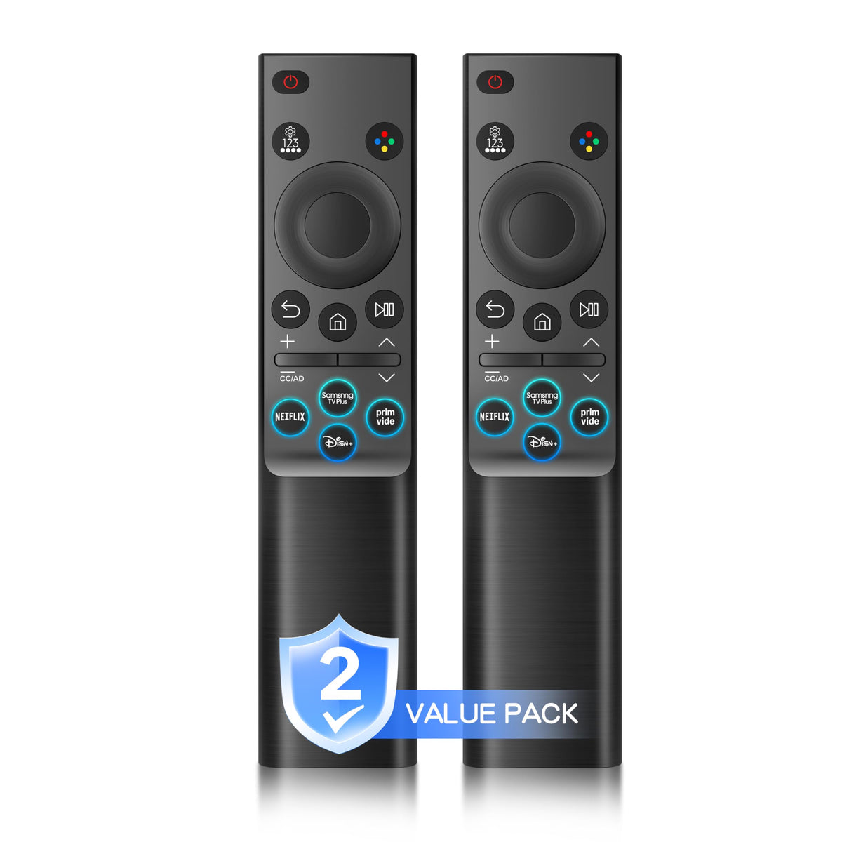 HUAYU front view of two-pack remotes showing value and compatibility