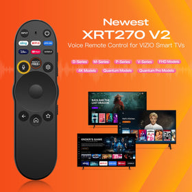 HUAYU voice remote for Vizio close-up of shortcut buttons for quick access