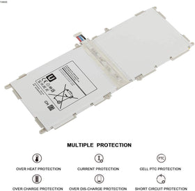 Hubei compatibility chart for Galaxy Tab 4 10.1 models and battery fit.