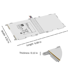 Hubei battery contacts on Galaxy Tab 4 replacement for stable power transfer.