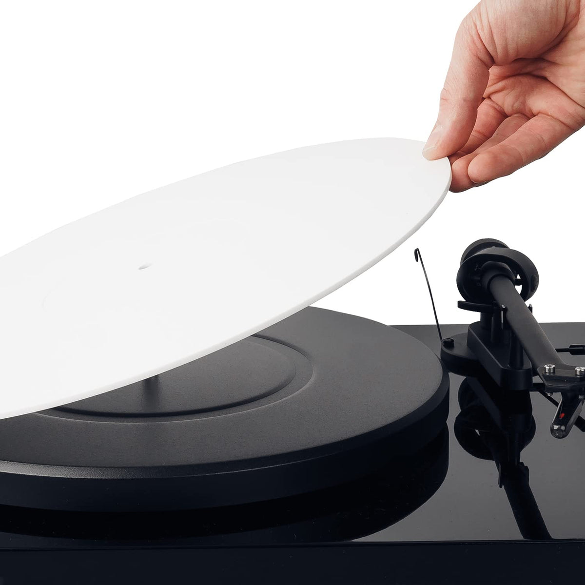 Hudson Hi-Fi acrylic turntable mat anti-static for cleaner playback and tighter bass.
