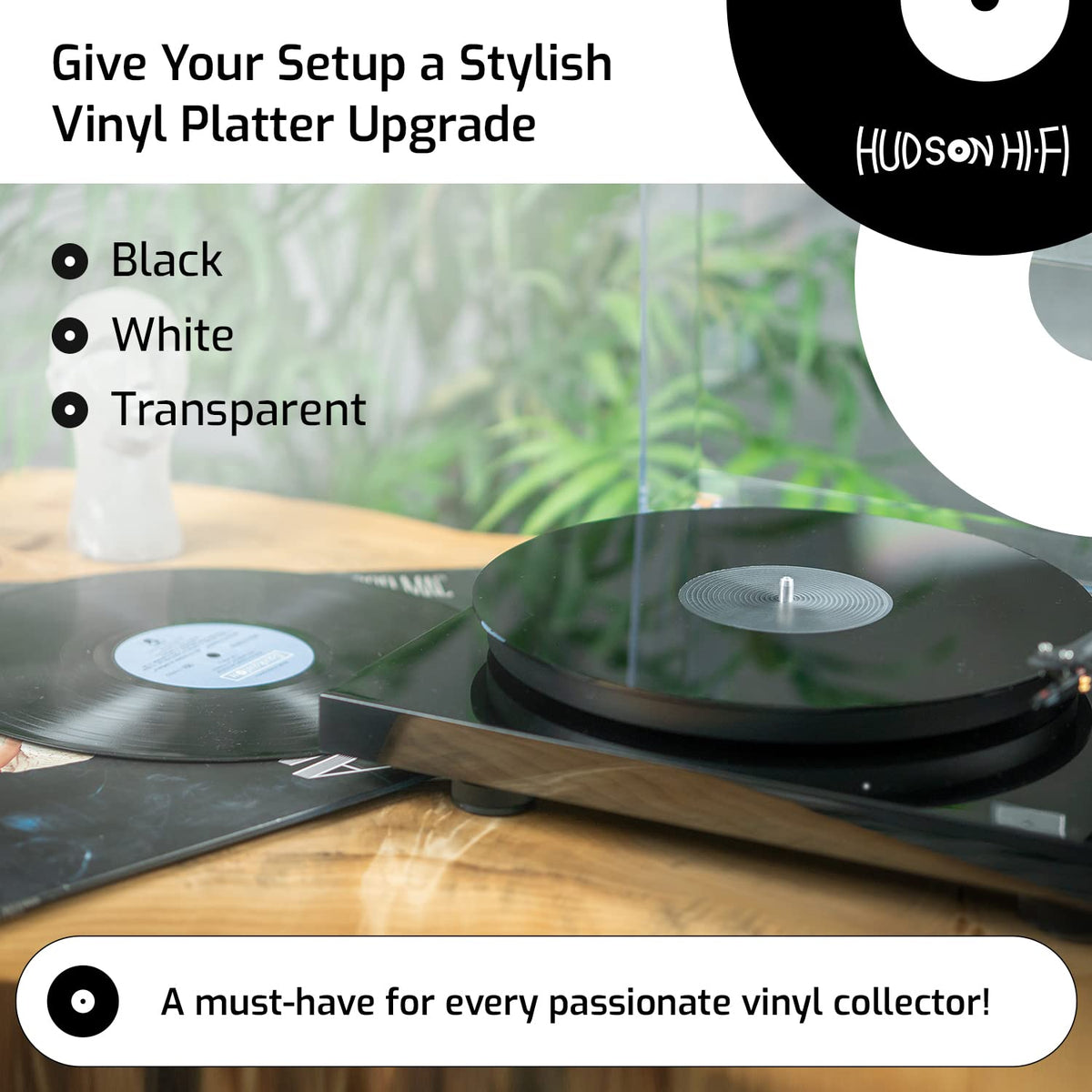 Fits most 12-inch turntables for broad compatibility