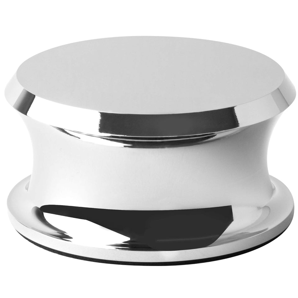Hudson Hi‑Fi BigBen front chrome view showing sleek finish and stable design benefit