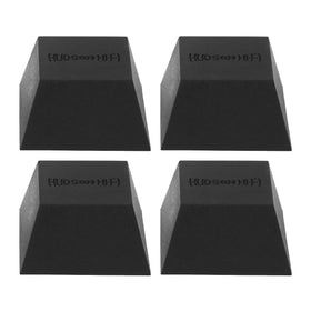 Hudson Hi-Fi Block Silicone Isolation Feet 4-pack on display, preventing vibration and surface marks.