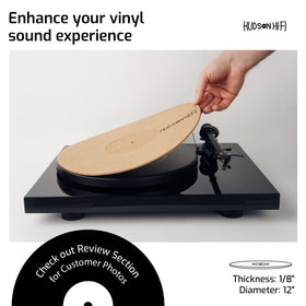 Hudson Hi-Fi Corkery slipmat anti-static helps cleaner output and tighter bass response during playback