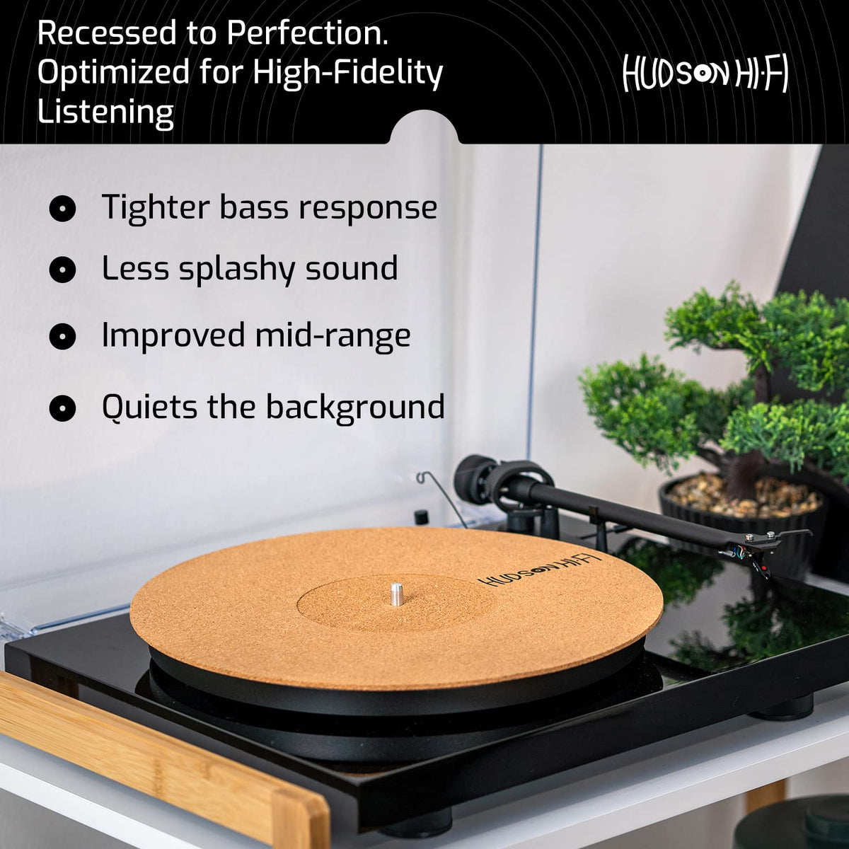 Hudson Hi-Fi Corkery sound-dampening demo highlights warmer tone and smoother stylus contact