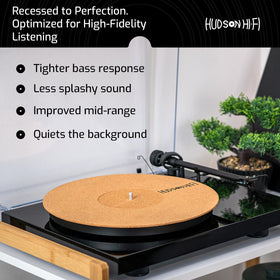 Hudson Hi-Fi Corkery sound-dampening demo highlights warmer tone and smoother stylus contact