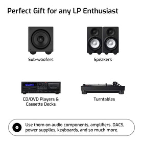 Hudson Hi-Fi 2-inch silicone feet provide durable, stable support for gear.