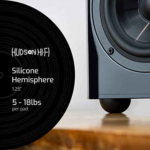 Hudson Hi-Fi 2in pads dampen vibration across compact audio gear.