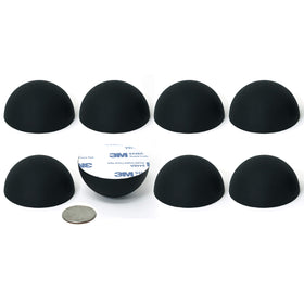 Hudson Hi-Fi silicone isolation feet beneath turntable for vibration reduction and stability.
