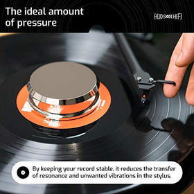 Hudson Hi-Fi SmallBen Chrome adds stylish detail to a vinyl setup.