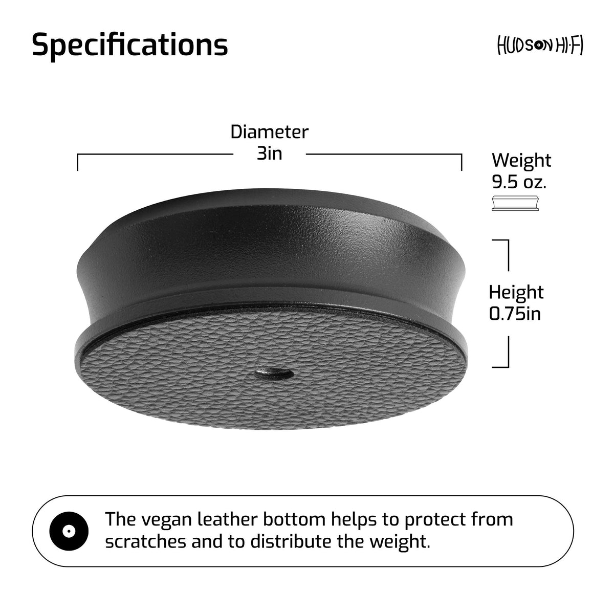 SmallBen on turntable demonstrates universal fit for most players