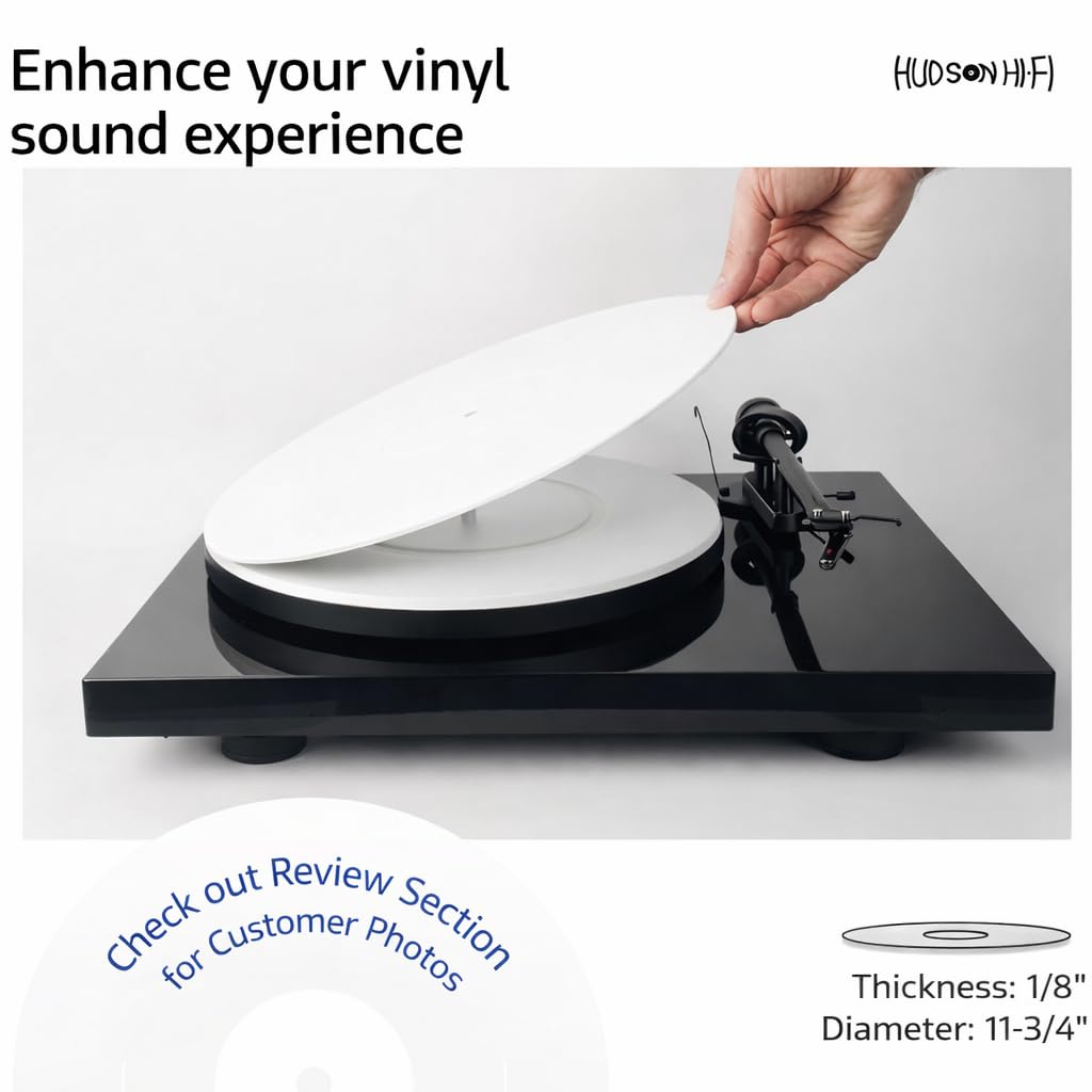 Hudson Hi-Fi acrylic mat flat surface ensures precise vinyl contact.