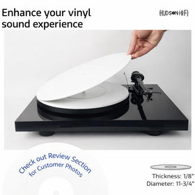Hudson Hi-Fi acrylic mat flat surface ensures precise vinyl contact.