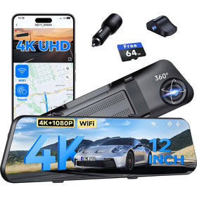 Hufdic front view showing 4K display and clear road detail benefit