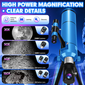 HUGERSTAR 3X Barlow lens increases magnification for distant targets