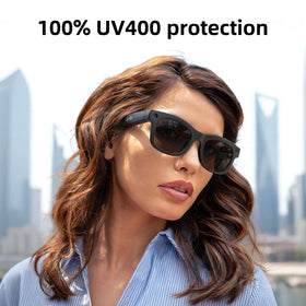 Hugur AI Smart Glasses record 1080P video with clear audio.