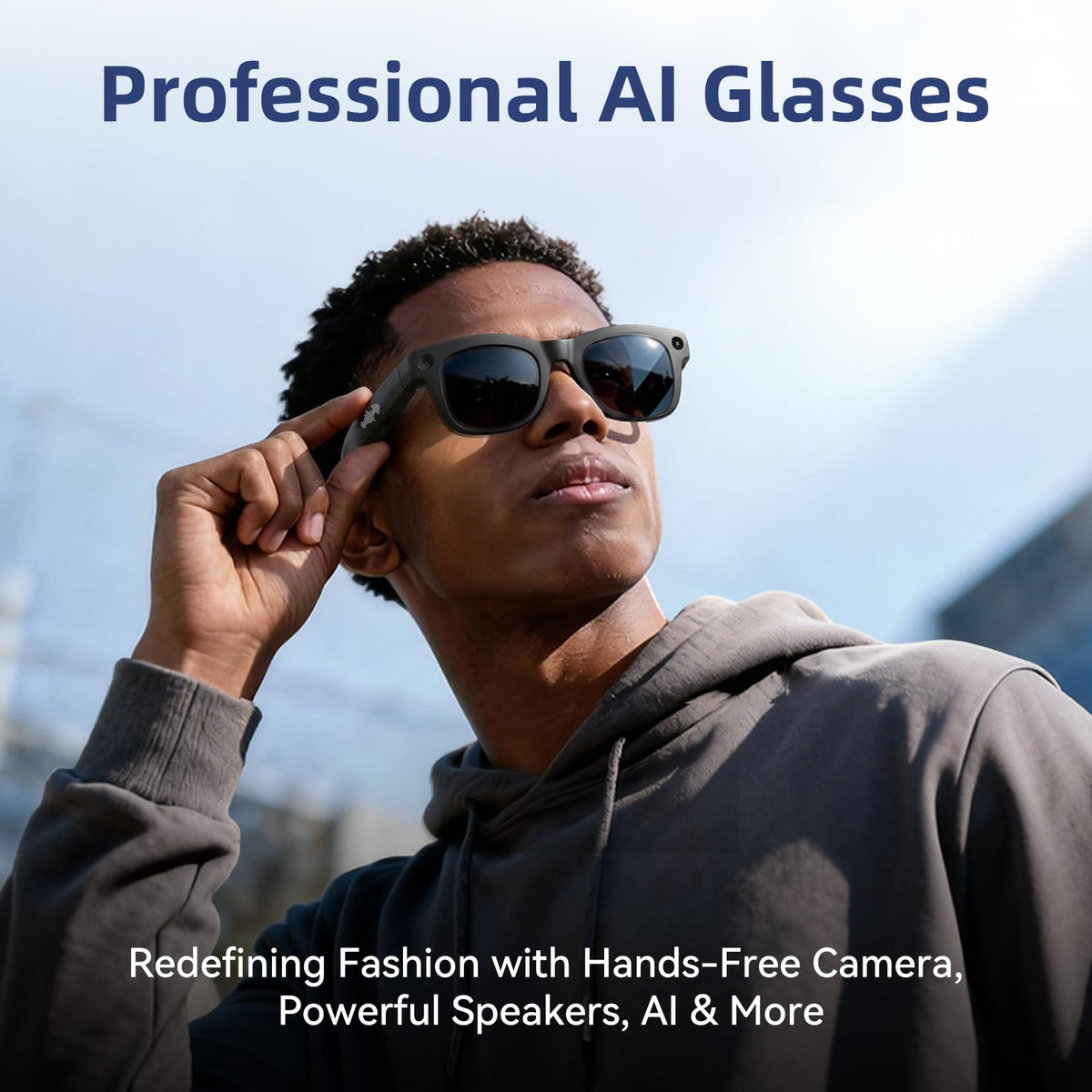Hugur AI Smart Glasses long battery life for all-day use.