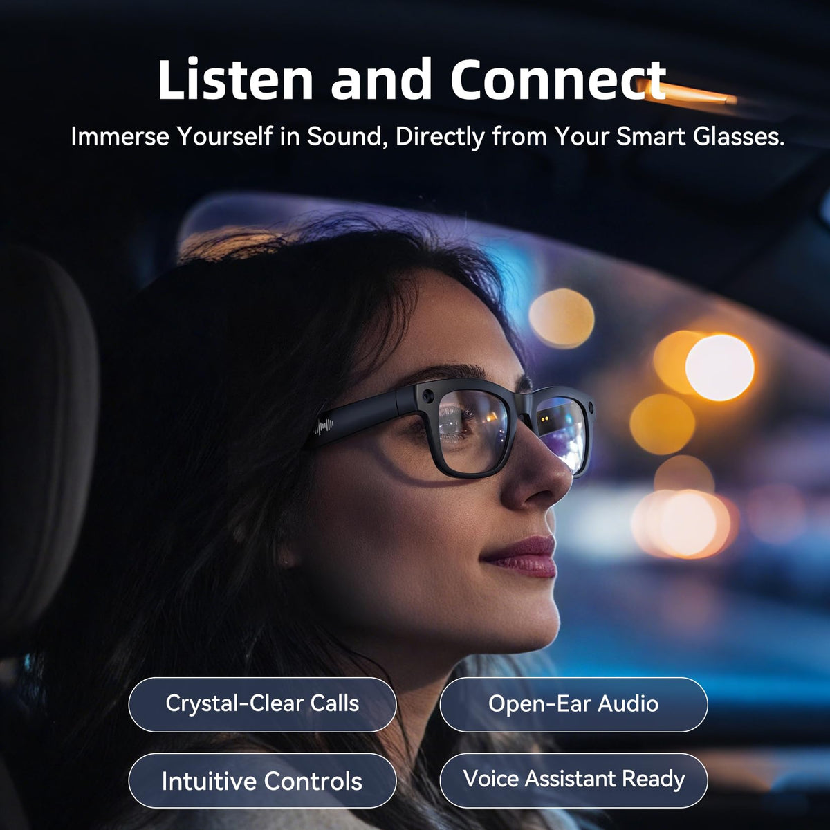 Hugur UV400-protected lenses reduce glare for outdoor use
